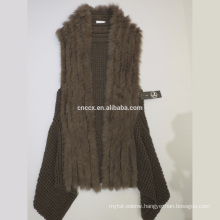 16HLC2501 cashmere vest with fur